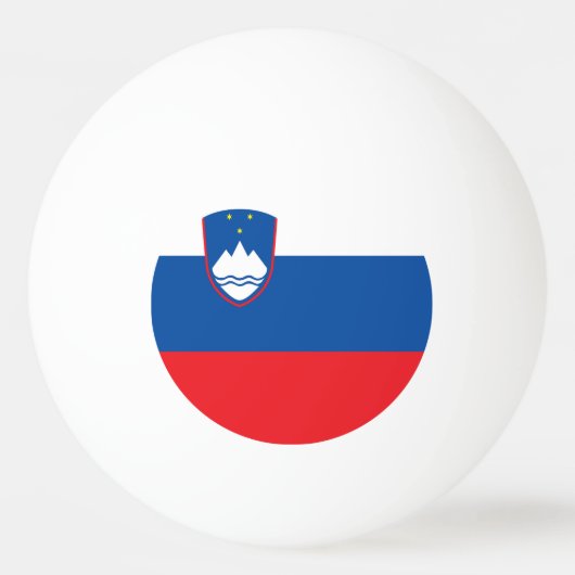 Sloveense vlag pingpongbal (Voorkant)