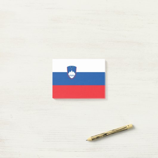 Sloveense vlag post-it® notes (Op bureau)