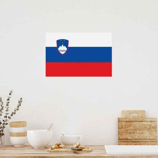 Sloveense vlag poster (Keuken)