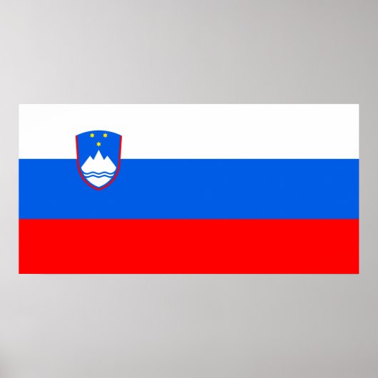Sloveense vlag poster (Voorkant)