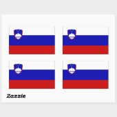 Sloveense vlag rechthoekige sticker (Vel)