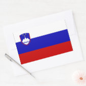 Sloveense vlag rechthoekige sticker (Envelop)
