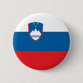 Sloveense vlag ronde button 5,7 cm (Voorkant)