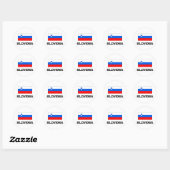 Sloveense vlag ronde sticker (Vel)