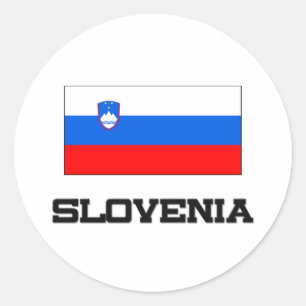 Sloveense vlag ronde sticker