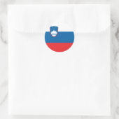 Sloveense vlag ronde sticker (Tas)