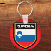 Sloveense vlag sleutelhanger (Voorkant)