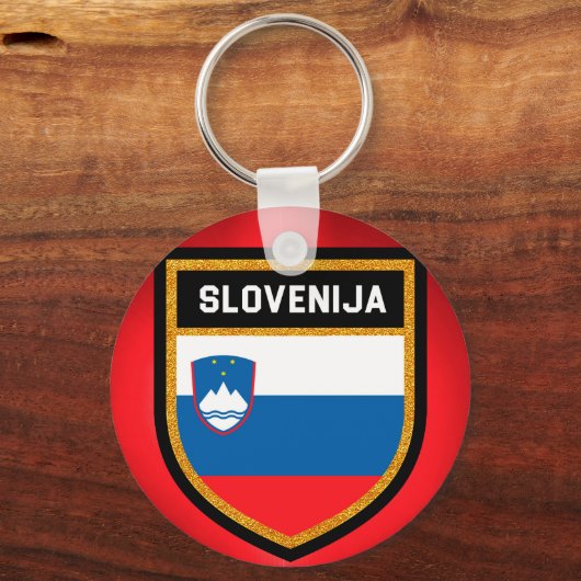 Sloveense vlag sleutelhanger (Voorkant)