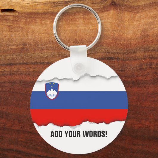 Sloveense vlag sleutelhanger (Voorkant)