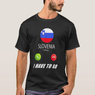 Sloveense vlag Sovenir Slovenië roept op tot het b T-shirt
