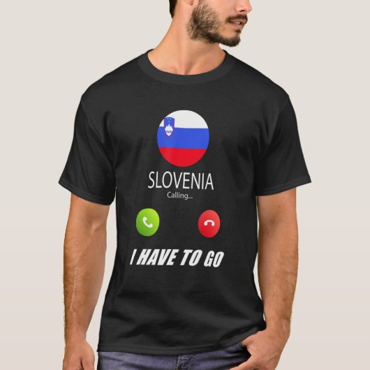 Sloveense vlag Sovenir Slovenië roept op tot het b T-shirt (Voorkant)