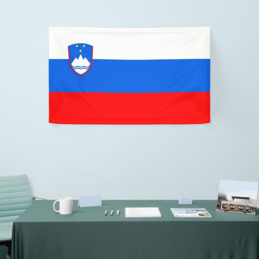 Sloveense vlag spandoek (Beurs)
