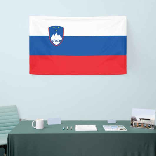Sloveense vlag spandoek (Beurs)