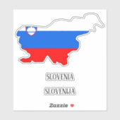 Sloveense vlag sticker (Vel)