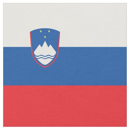 Sloveense vlag stof (Close Up)