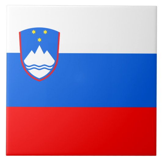 Sloveense vlag tegeltje (Voorkant)