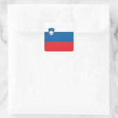 Sloveense vlag vierkante sticker (Tas)