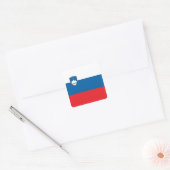 Sloveense vlag vierkante sticker (Envelop)