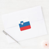 Sloveense vlag vierkante sticker (Envelop)