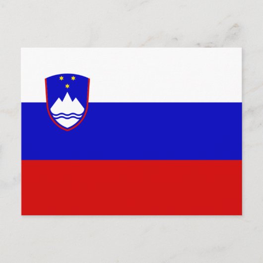 Sloveense vlag, vlag van Slovenië Briefkaart (Voorkant)