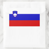 Sloveense vlag, vlag van Slovenië Rechthoekige Sticker (Tas)