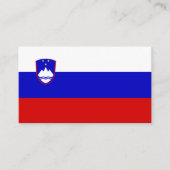 Sloveense vlag, vlag van Slovenië Visitekaartje (Voorkant)