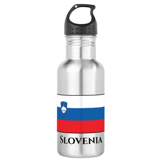 Sloveense vlag waterfles  (Voorkant)