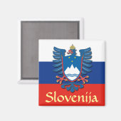 Sloveense wapenstilstand magneet (Voorkant / Achterkant)