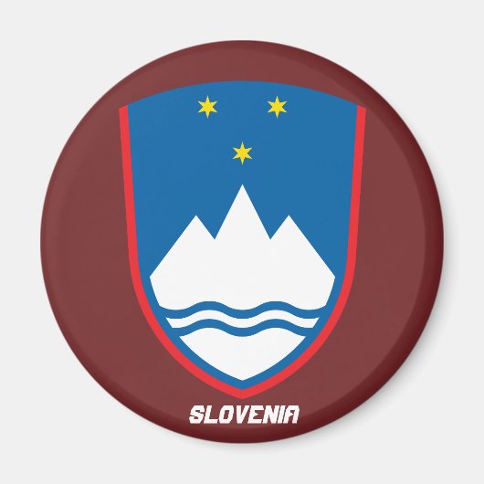 Slovenia Coat of Arms Magnet (Voorkant)