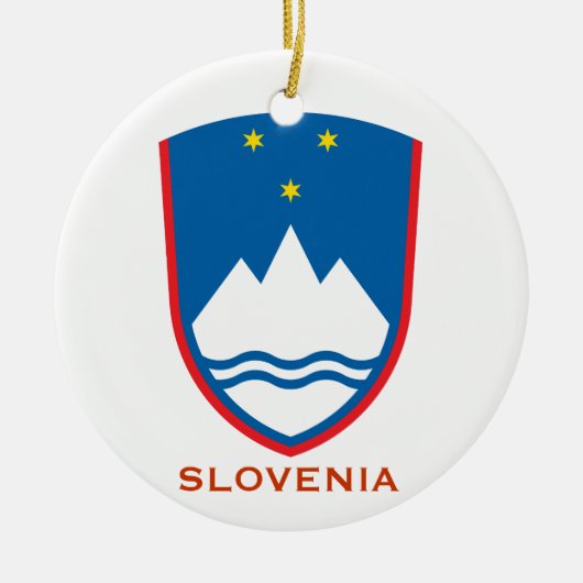 SLOVENIA * Crest Ornament Slovenski Božični Okrase (Voorkant)