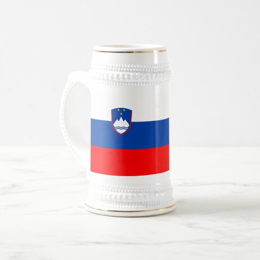 Slovenia Flag Bierpul (Voorkant links)