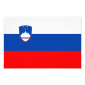 Slovenia Flag Foto Afdruk (Voorkant)