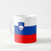 Slovenia Flag Koffiemok (Voorkant links)