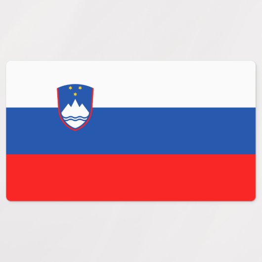 Slovenia Flag Labels (Design 1)