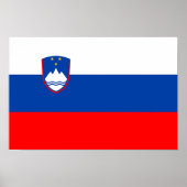 Slovenia Flag Poster (Voorkant)