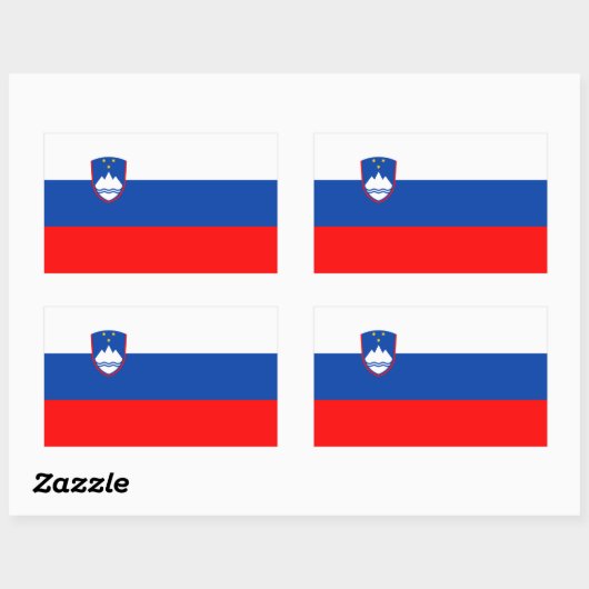 Slovenia Flag Rechthoekige Sticker (Vel)