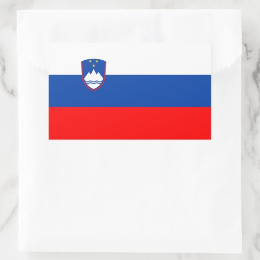 Slovenia Flag Rechthoekige Sticker (Tas)