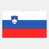 Slovenia Flag Rechthoekige Sticker (Voorkant)