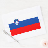 Slovenia Flag Rechthoekige Sticker (Envelop)