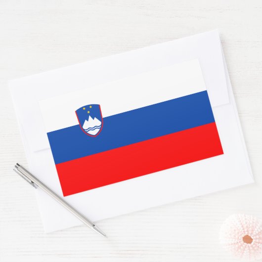 Slovenia Flag Rechthoekige Sticker (Envelop)