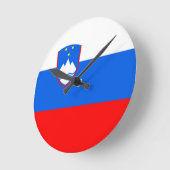 Slovenia Flag Ronde Klok (Hoek)