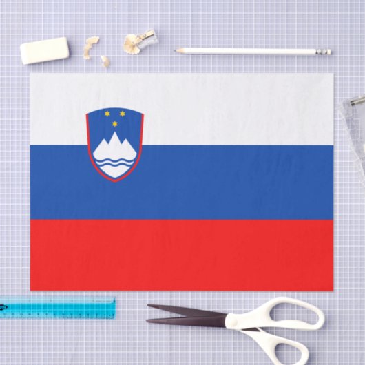 Slovenia Flag Tissuepapier (Craft)