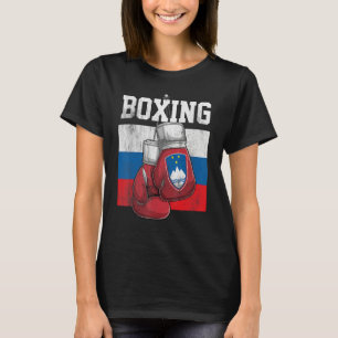 Slovenian Boxing Glove Boxer Boxing Slovenian Fla T-shirt