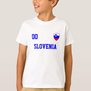 Slovenië aangepaste naam en nummer Football T-shirt