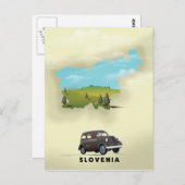 Slovenië Afbeelding van kaartreisposter Briefkaart (Voorkant / Achterkant)