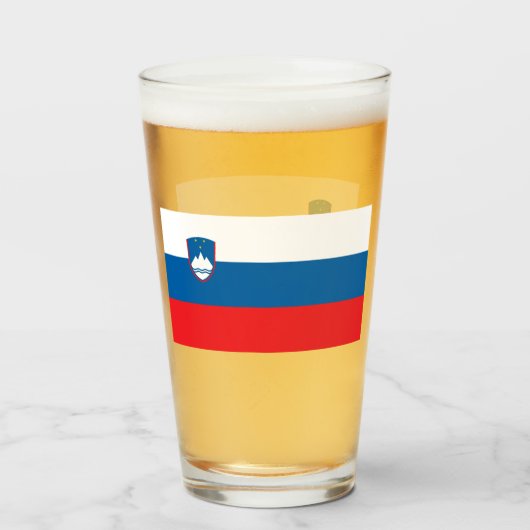 SLOVENIË BEER GLASS GLAS (Voorkant gevuld)