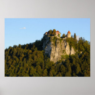 Slovenië, Bled, Bleemmeer, Bled Castle op Poster