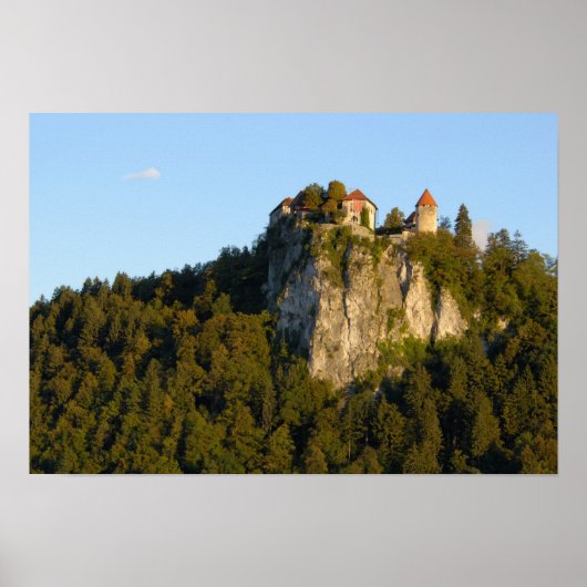 Slovenië, Bled, Bleemmeer, Bled Castle op Poster (Voorkant)