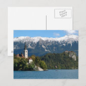 Slovenië, Bled, Lake Bled, Bled Island, Bled 2 Briefkaart (Voorkant / Achterkant)