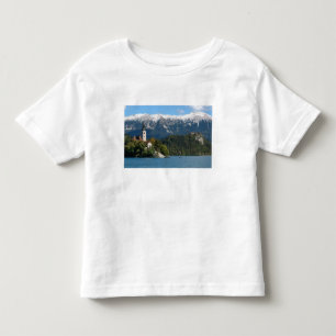 Slovenië, Bled, Lake Bled, Bled Island, Bled 2 Kinder Shirts